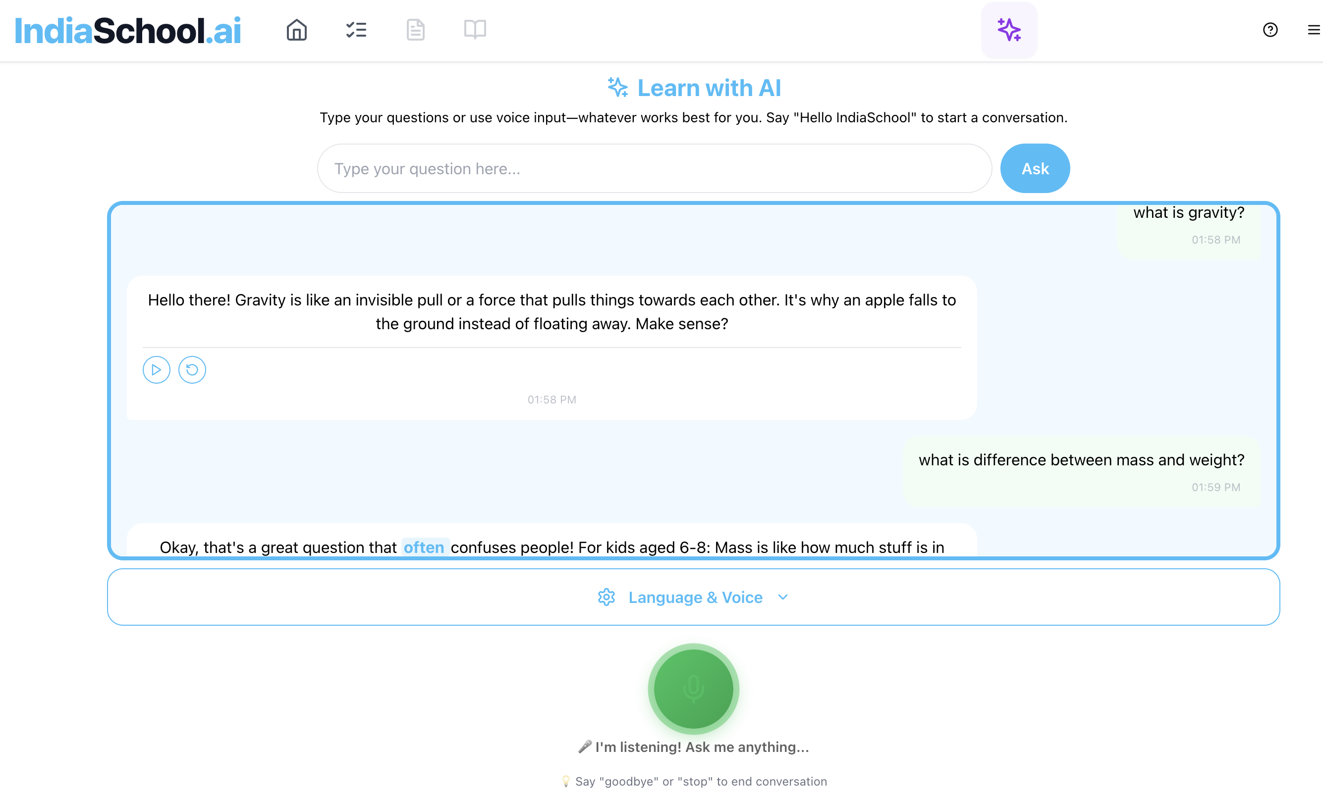 Self Learning - Interactive learning assistant for CBSE & ICSE students